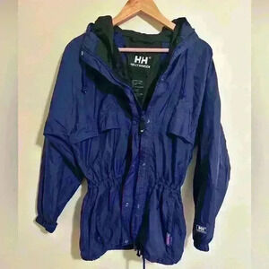 Vintage Helly Hensen Packable Jacket RN 73983 100% Nylon Navy blue